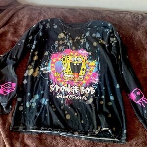Graffiti style SpongeBob SquarePants long sleeve shirt